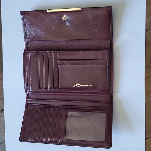 Bosca Maroon Leather Wallet - Picture 3 of 3